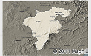 Shaded Relief 3D Map of Carlow, darken