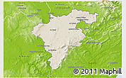 Shaded Relief 3D Map of Carlow, physical outside