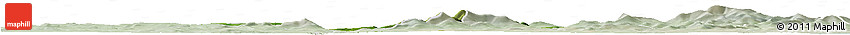 Satellite Horizon Map of Carlow, lighten