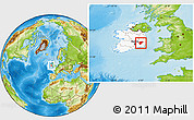 Physical Location Map of Carlow, highlighted country