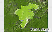 Physical Map of Carlow, darken