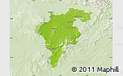 Physical Map of Carlow, lighten