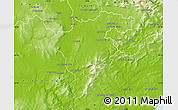 Physical Map of Carlow