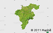Satellite Map of Carlow, single color outside