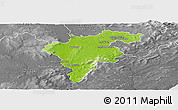 Physical Panoramic Map of Carlow, desaturated