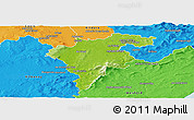 Physical Panoramic Map of Carlow, political outside