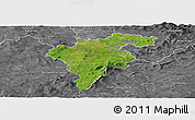 Satellite Panoramic Map of Carlow, desaturated