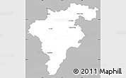Gray Simple Map of Carlow, single color outside