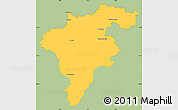 Savanna Style Simple Map of Carlow, single color outside