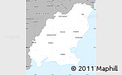 Gray Simple Map of Wexford