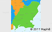 Political Simple Map of Wexford