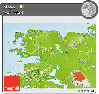 Physical 3D Map of Mayo