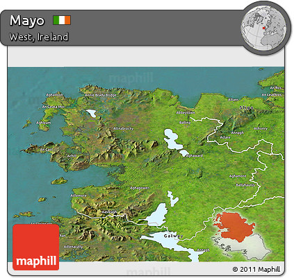Satellite 3D Map of Mayo