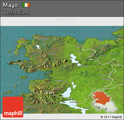 Satellite 3D Map of Mayo