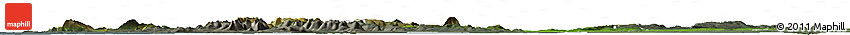 Satellite Horizon Map of Mayo, semi-desaturated Satellite Horizon Map of Mayo, semi-desaturated