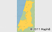 Savanna Style Simple Map of Central District, single color outside