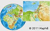 Physical Location Map of Gaza