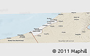 Classic Style Panoramic Map of Gaza