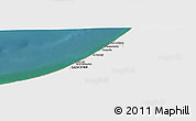 Satellite Panoramic Map of Gaza, single color outside