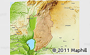 Satellite 3D Map of Golan, physical outside