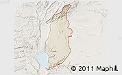 Shaded Relief 3D Map of Golan, lighten