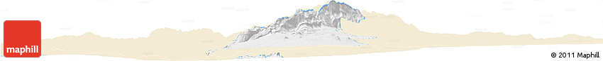 Classic Style Horizon Map of Golan, single color outside