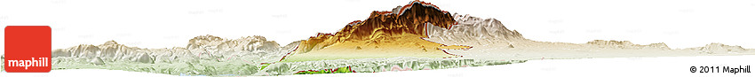 Physical Horizon Map of Golan, lighten