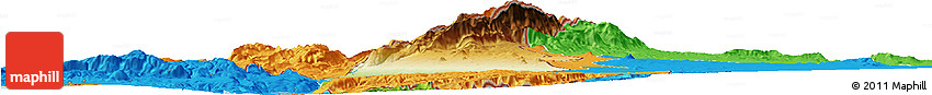 Physical Horizon Map of Golan, political outside