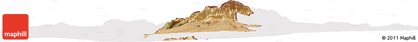 Satellite Horizon Map of Golan, cropped outside