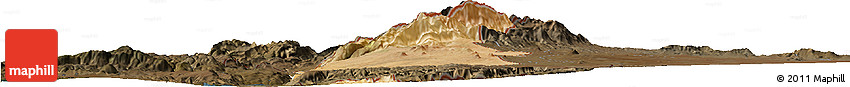 Satellite Horizon Map of Golan, darken