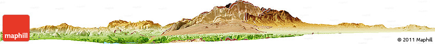 Satellite Horizon Map of Golan, physical outside