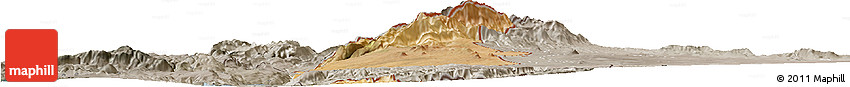 Satellite Horizon Map of Golan, semi-desaturated
