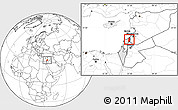 Blank Location Map of Golan, highlighted country