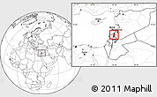 Blank Location Map of Golan