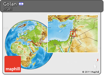 Physical Location Map of Golan