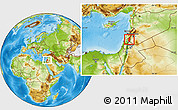 Physical Location Map of Golan