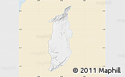 Classic Style Map of Golan, single color outside