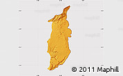 Political Map of Golan, cropped outside