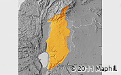 Political Map of Golan, desaturated