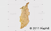 Satellite Map of Golan, cropped outside