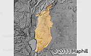 Satellite Map of Golan, darken, desaturated