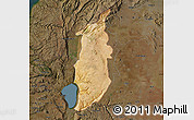 Satellite Map of Golan, darken