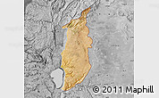 Satellite Map of Golan, desaturated