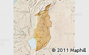 Satellite Map of Golan, lighten