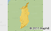 Savanna Style Map of Golan, single color outside
