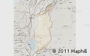 Shaded Relief Map of Golan, semi-desaturated