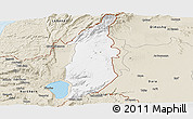 Classic Style Panoramic Map of Golan