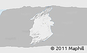 Gray Panoramic Map of Golan, single color outside