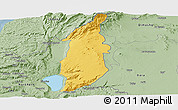 Savanna Style Panoramic Map of Golan