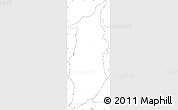 Blank Simple Map of Golan